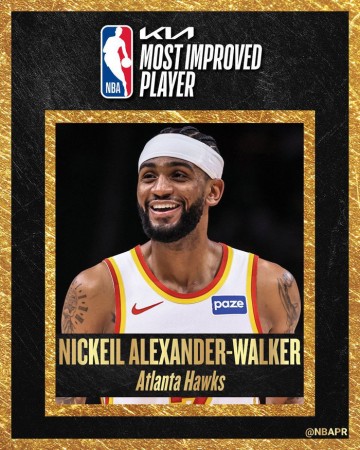 开云-尼基尔·亚历山大-沃克荣获2025-26赛季进步最快球员奖|老鹰|NBA|谢伊·吉尔杰斯-亚历山大|亚特兰大老鹰队|戴森·丹尼尔斯_新浪体育_新浪新闻